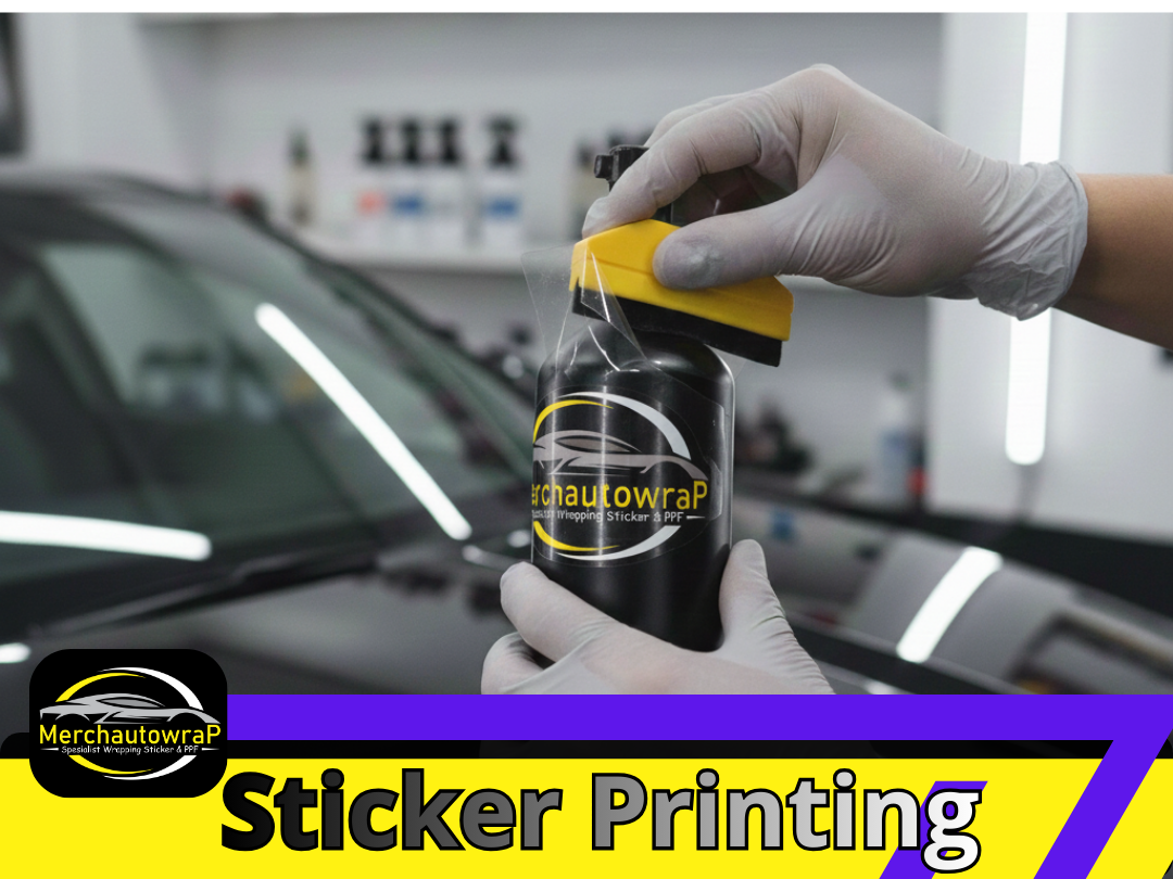 Cetak Sticker Label Produk full color. Sticker Printing Satuan kualitas premium.