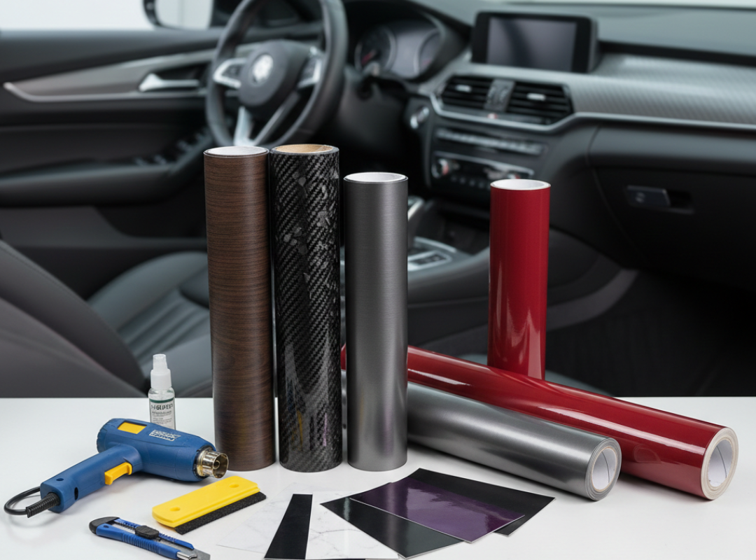 wrapping sticker interior